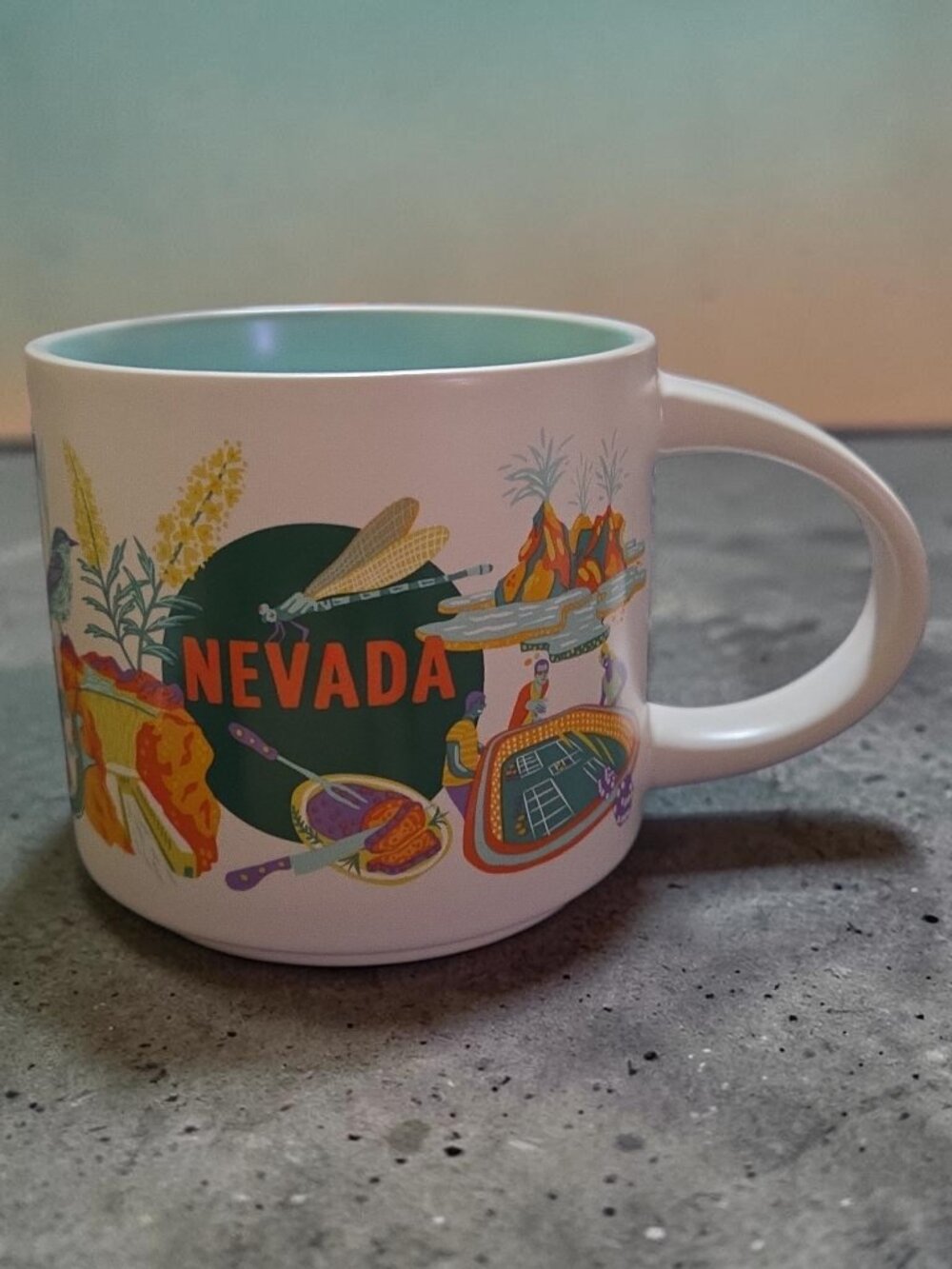 Starbucks Nevada 14oz Ceramic Mug Been There Series 2017
